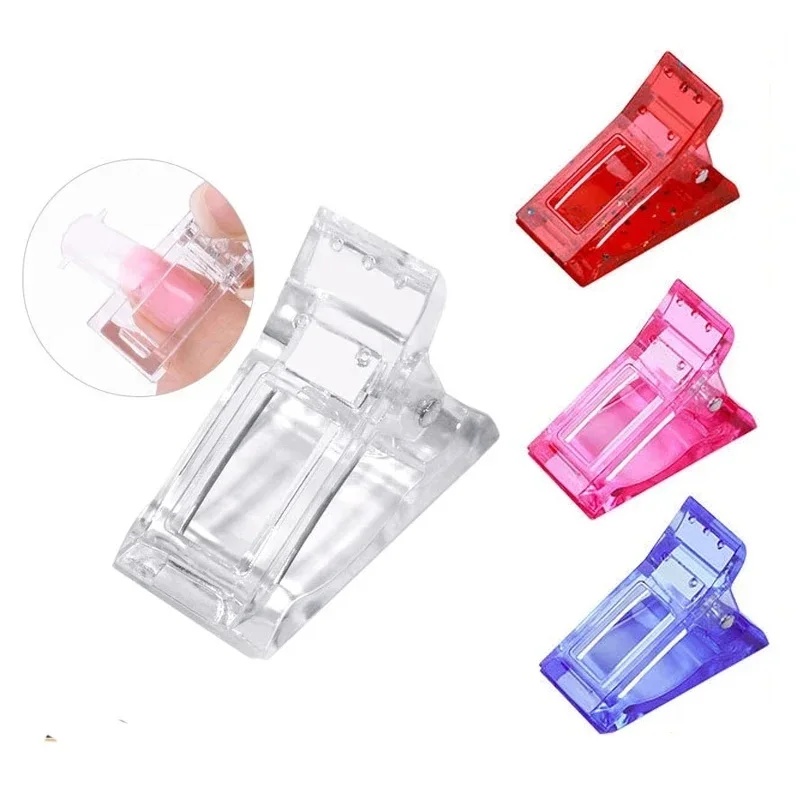 Nail Art Gel Polish - 10/20 ชิ้น ที่ตัดเล็บ อะคริลิก ปลอกเล็บพลาสติก สำหรับต่อเล็บ