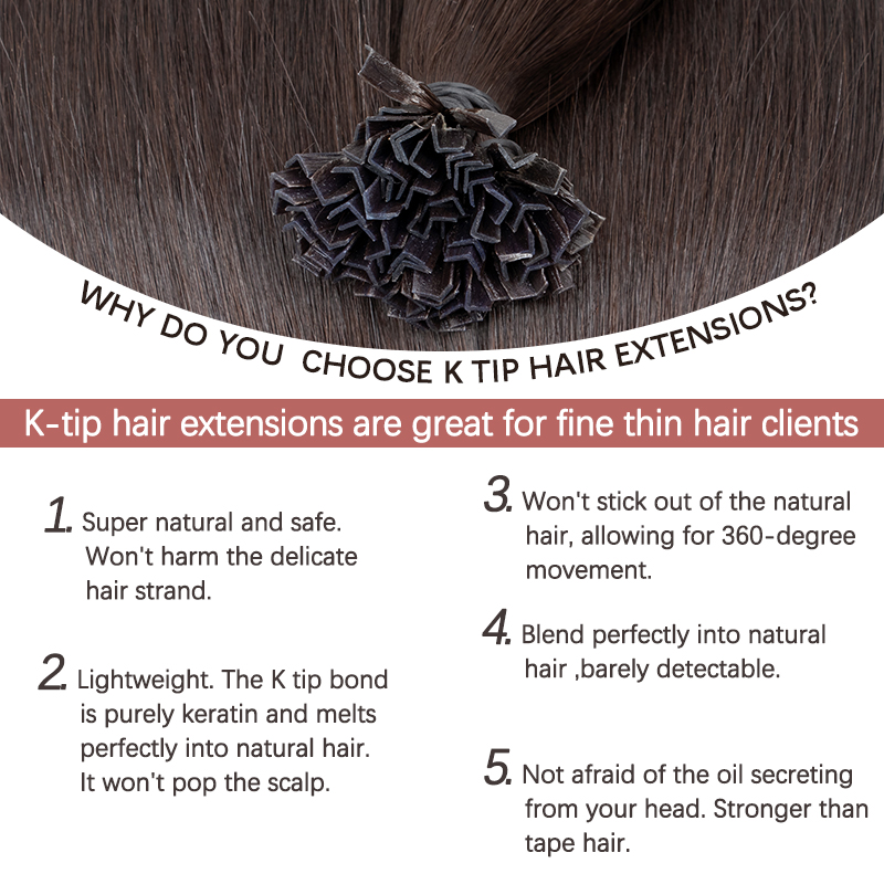 VADES K Tip Hair Extensions ผม - Nail Art Natural บทวิจารณ์และราคา