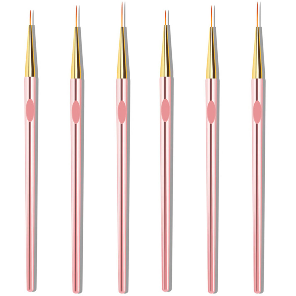 6 ชิ้น ปากกาไลเนอร์เพ้นท์เล็บส - Nail Art Gold บทวิจารณ์และราคา