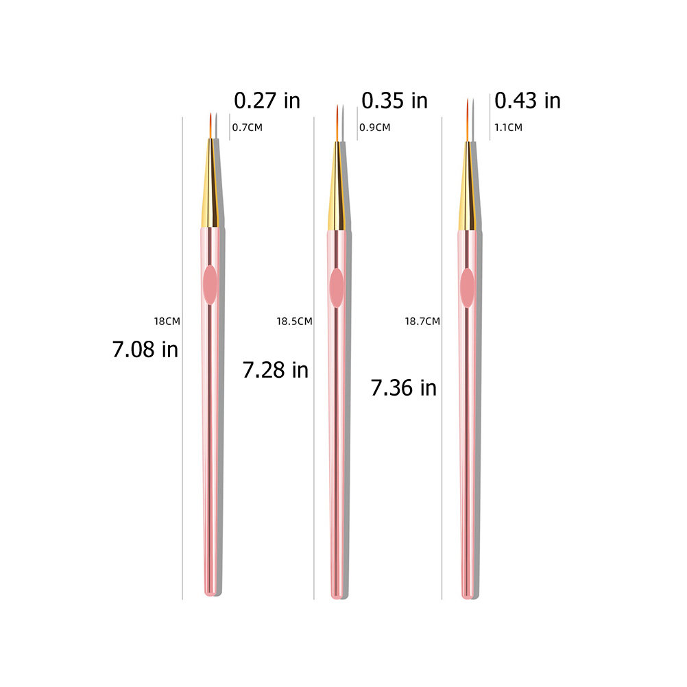 6 ชิ้น ปากกาไลเนอร์เพ้นท์เล็บส - Nail Art Gold บทวิจารณ์และราคา