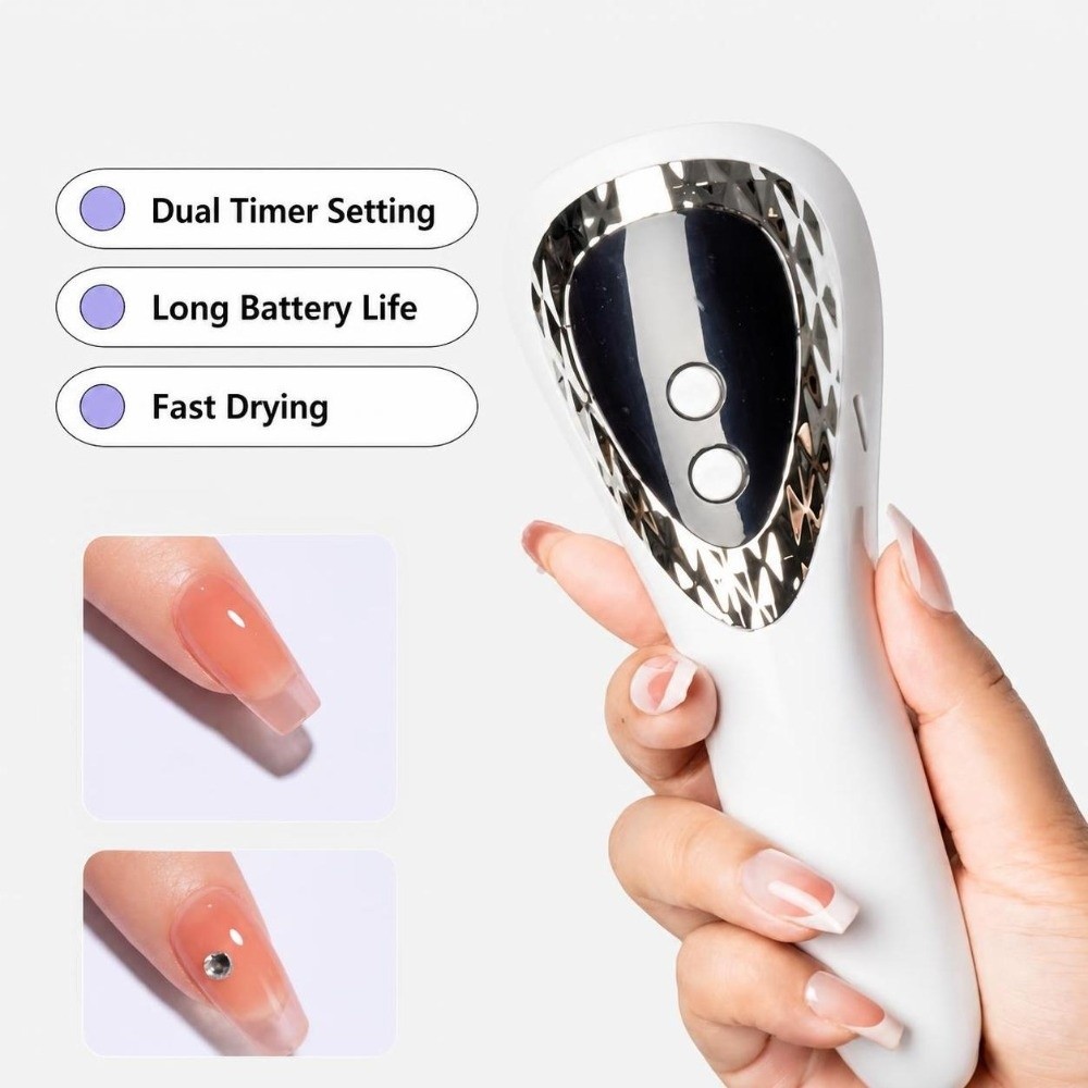 โคมไฟอบเล็บ UV LED แบบพกพา ขนา - Nail Art Gel Polish บทวิจารณ์และราคา