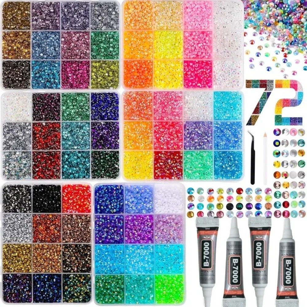 ชุดเรซินเพชรหลากสี ขนาดผสม สำห - Nail Art Jelly บทวิจารณ์และราคา