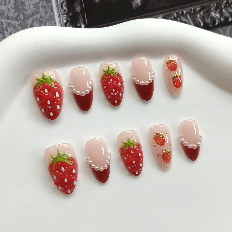 10 ชิ้น เล็บปลอมสำเร็จรูปสไตล์ - Nail Art Gold บทวิจารณ์และราคา