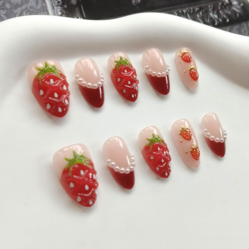 10 ชิ้น เล็บปลอมสำเร็จรูปสไตล์ - Nail Art Gold บทวิจารณ์และราคา