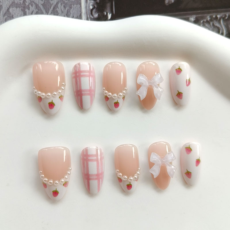 10 ชิ้น เล็บปลอมสำเร็จรูปสไตล์ - Nail Art Gold บทวิจารณ์และราคา