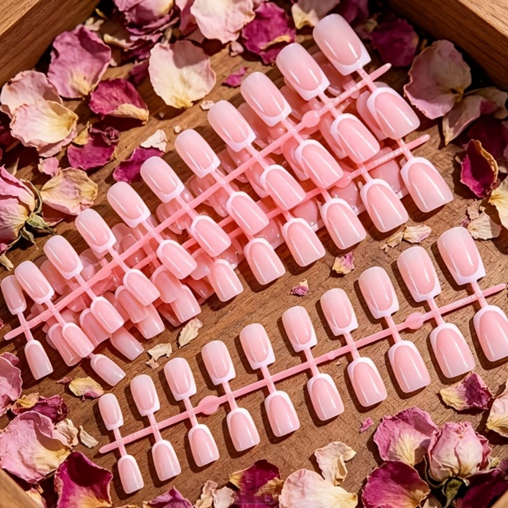 120 ชิ้น เล็บปลอมทรงสั้นทรงเหล - Nail Art Natural บทวิจารณ์และราคา