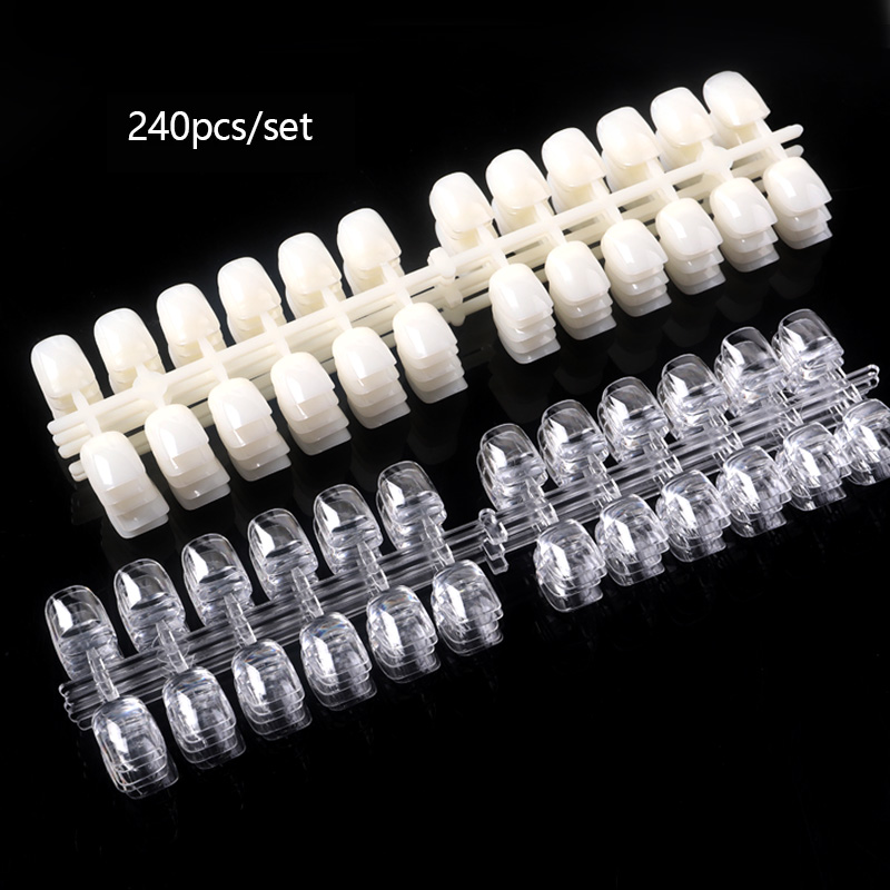 TSZS 240 ชิ้น/ถุงอะคริลิคเล็บป - Nail Art Natural บทวิจารณ์และราคา