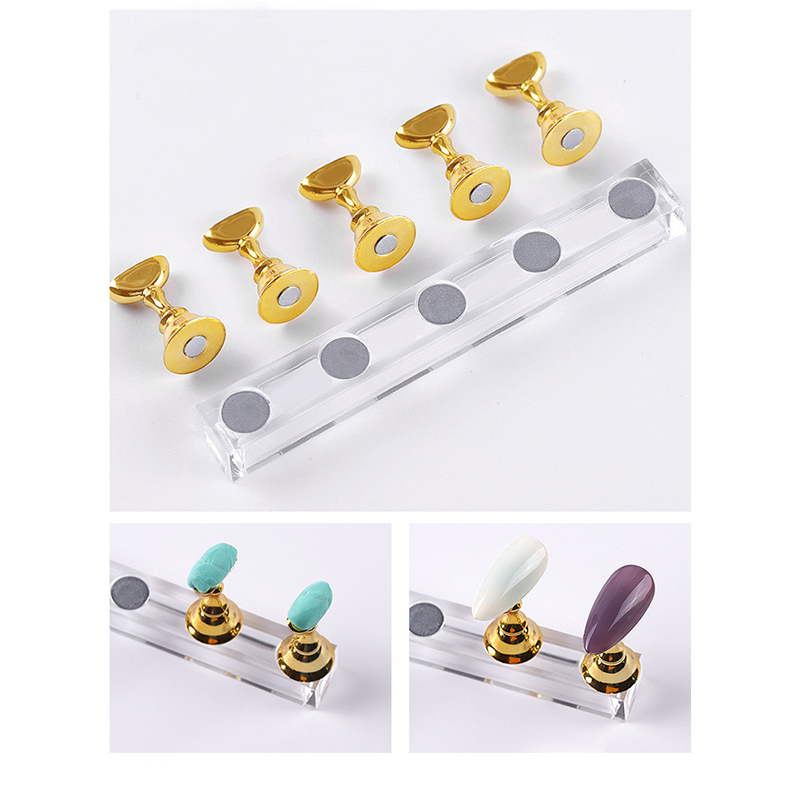 5/30 ชิ้น/เซ็ตแม่เหล็กผู้ถือเล - Nail Art Overlay บทวิจารณ์และราคา