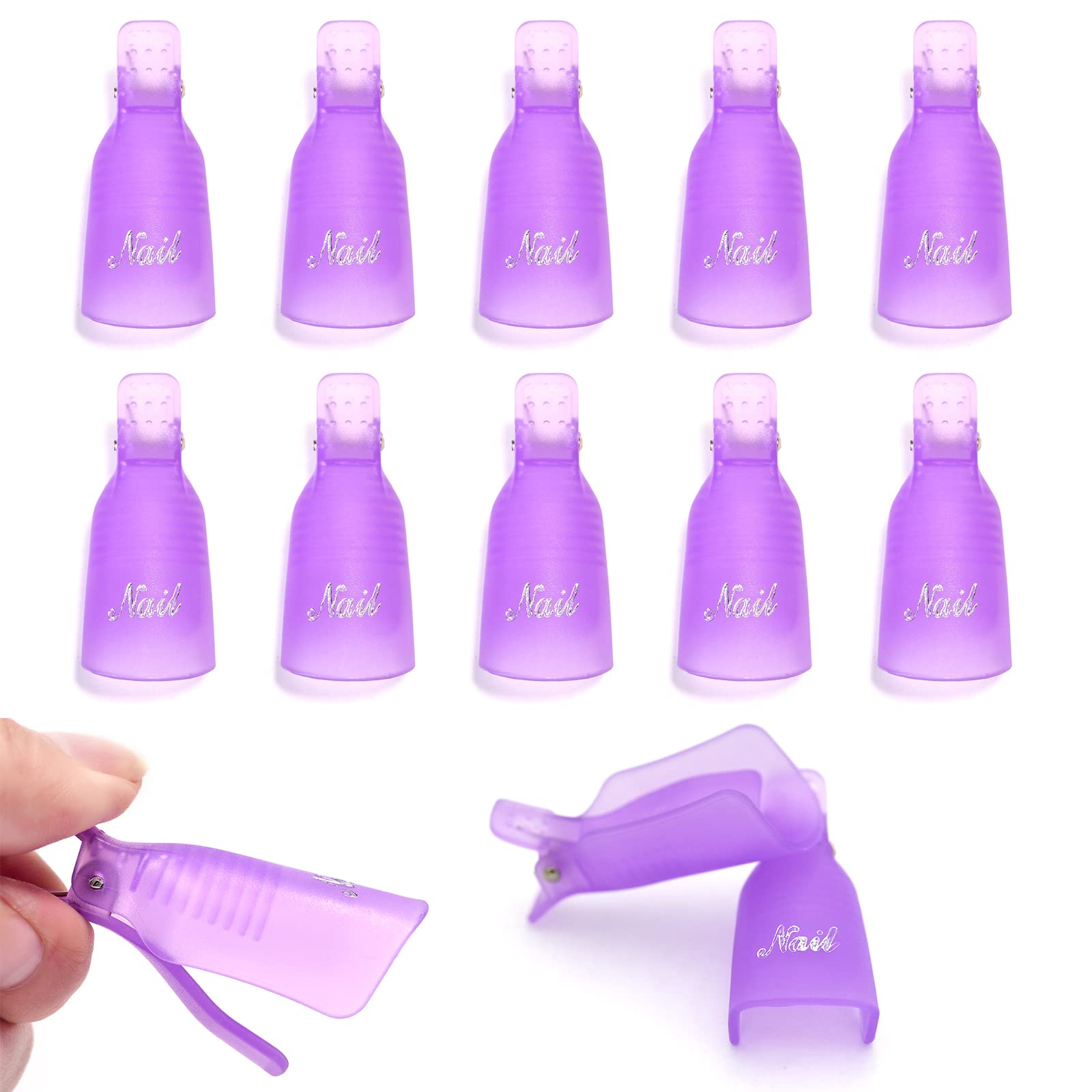 คลิปหนีบเล็บพลาสติก 10 ชิ้น สำ - Nail Art Gel Polish บทวิจารณ์และราคา