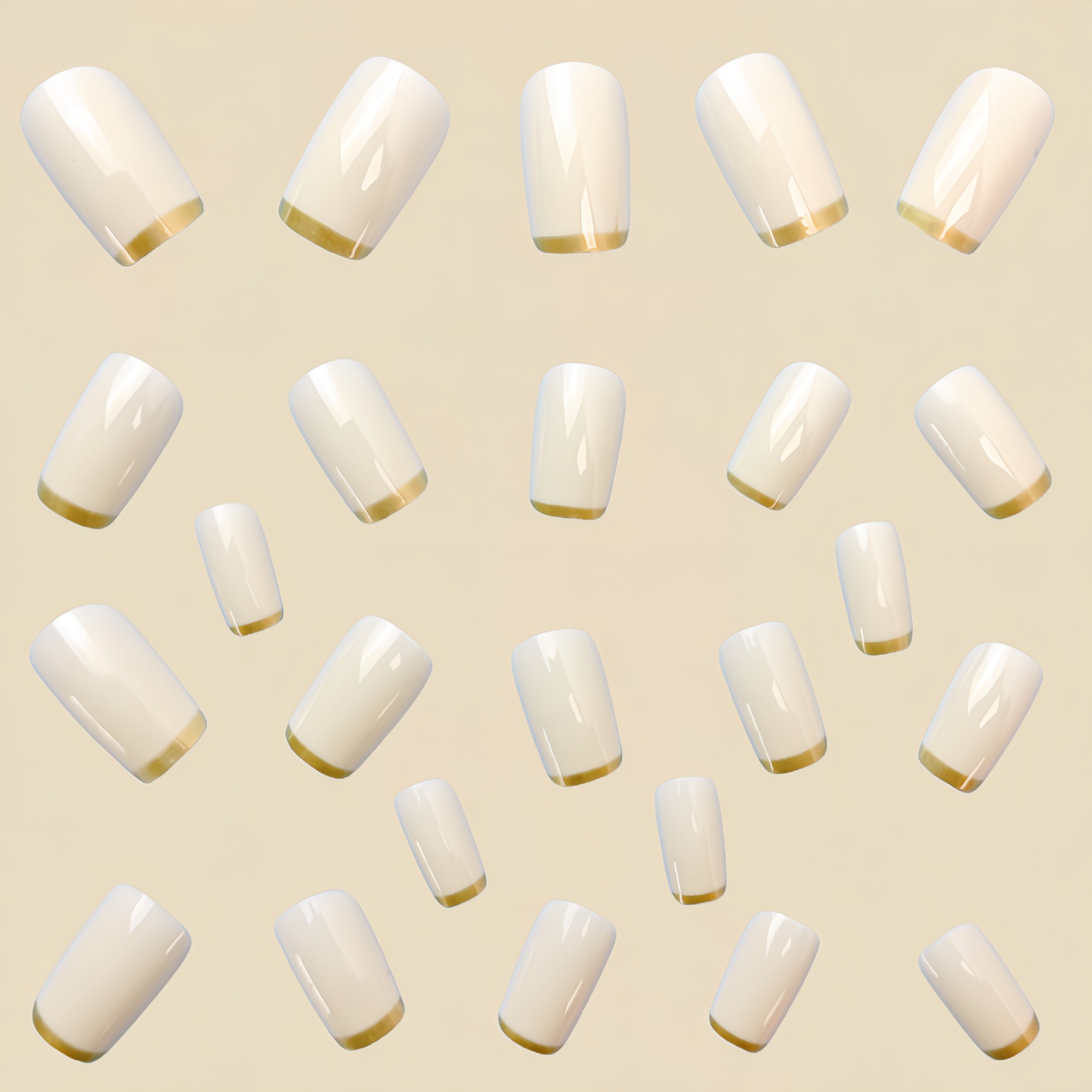 เล็บปลอมขนาดกลางสำหรับผู้หญิง  - Nail Art Overlay บทวิจารณ์และราคา