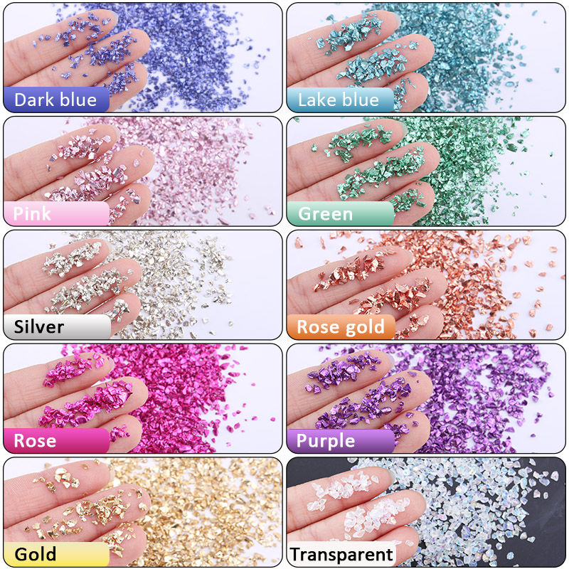 อีพ็อกซี่เรซิ่นที่มีสีสันหินทร - Nail Art Natural บทวิจารณ์และราคา
