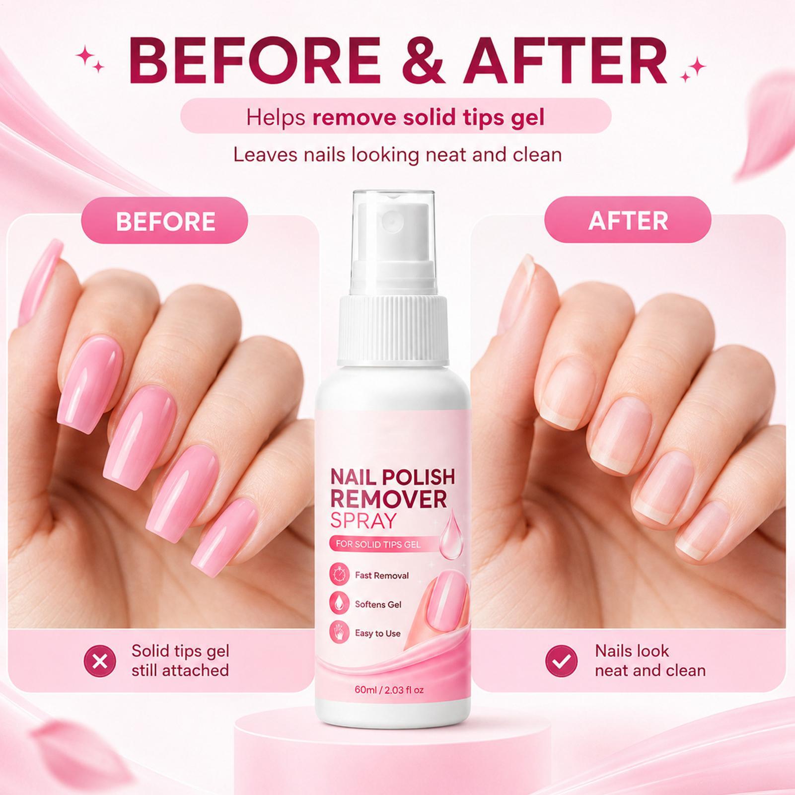สเปรย์ล้างเล็บ 60 มล. สำหรับเล - Nail Art Gel Polish บทวิจารณ์และราคา