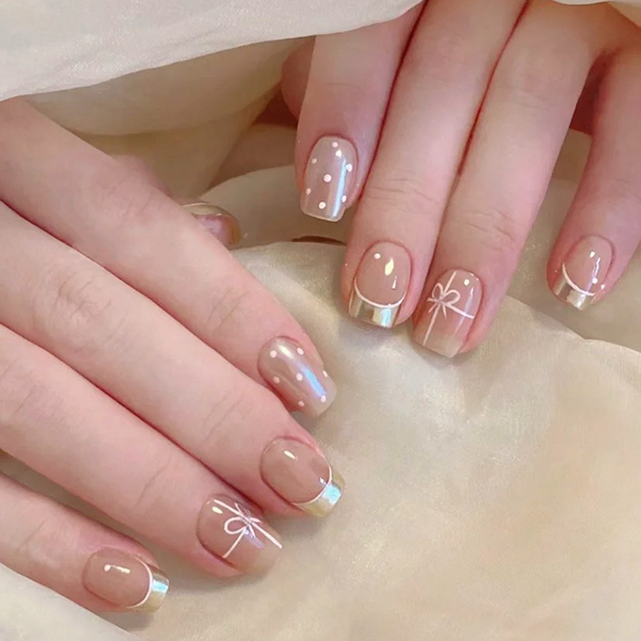 เล็บปลอมทรงสี่เหลี่ยมสั้นสำหรั - Nail Art Red Cherry บทวิจารณ์และราคา