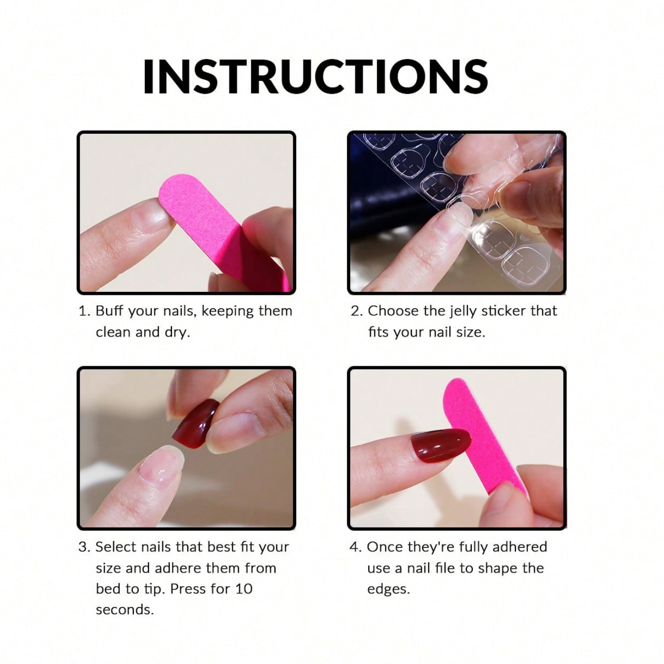 10 ชิ้น ชุดเล็บปลอมทรงสี่เหลี่ - Nail Art Inspo บทวิจารณ์และราคา