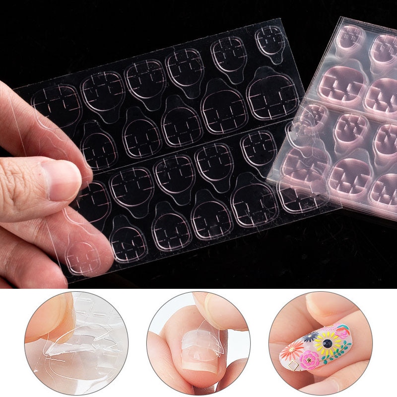 สติกเกอร์กาวติดเล็บสองด้านเจลล - Nail Art Jelly บทวิจารณ์และราคา
